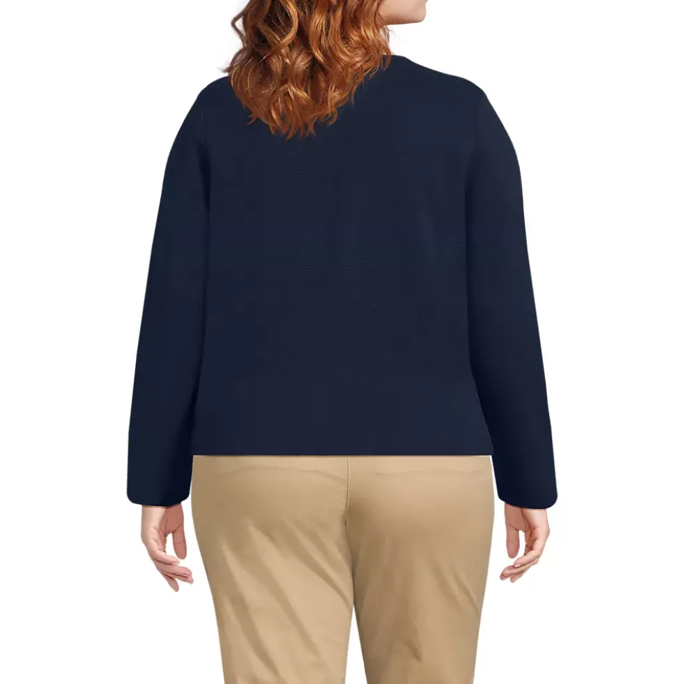 Women's Fine Gauge Cotton Milano Blazer Sweater