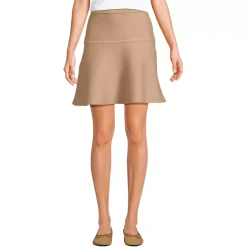 Women's Fine Gauge Cotton Sweater Above the Knee Circle Skirt
