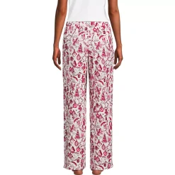 Women's Flannel Wide Leg Sleep Pants