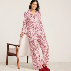 Women's Flannel Wide Leg Sleep Pants