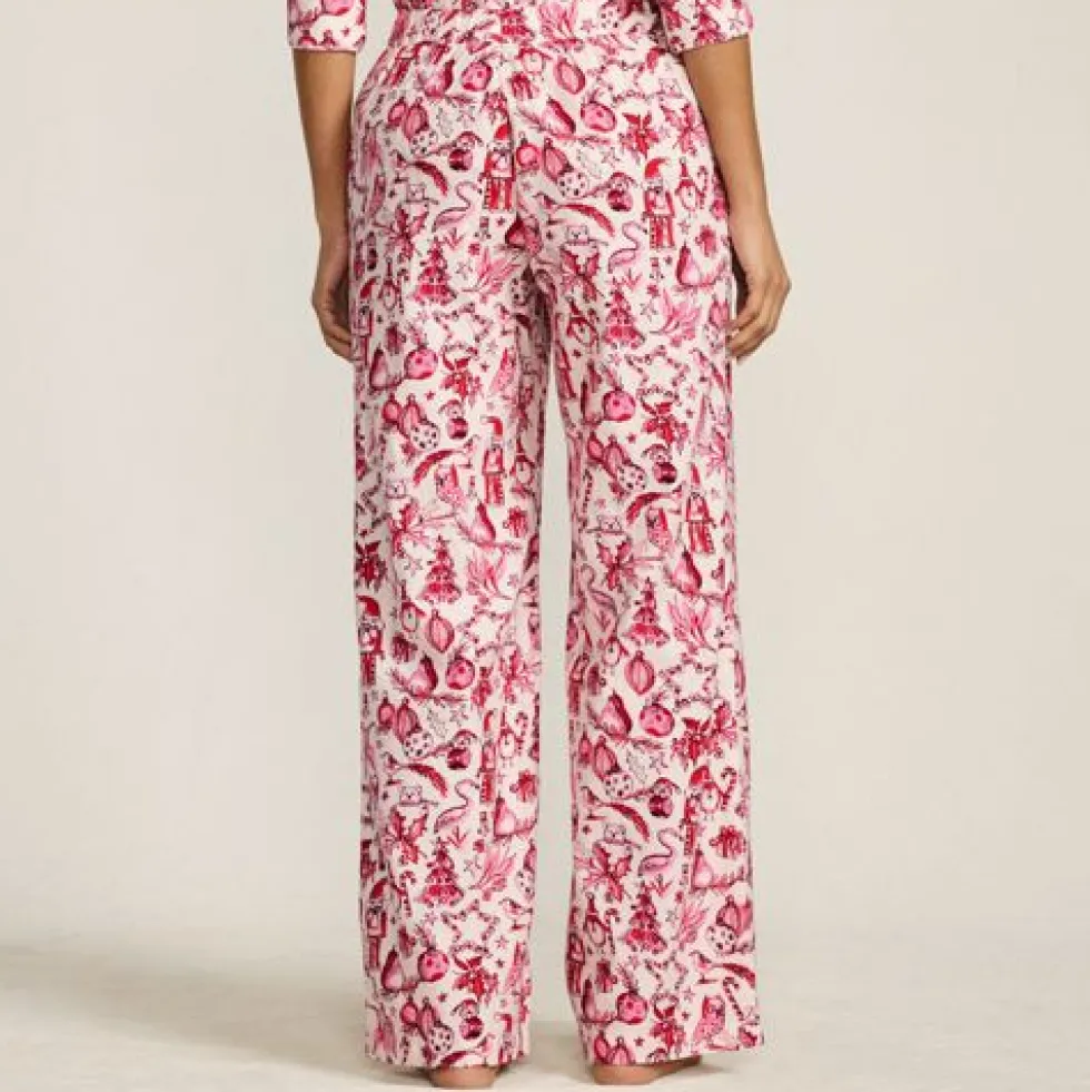 Women's Flannel Wide Leg Sleep Pants