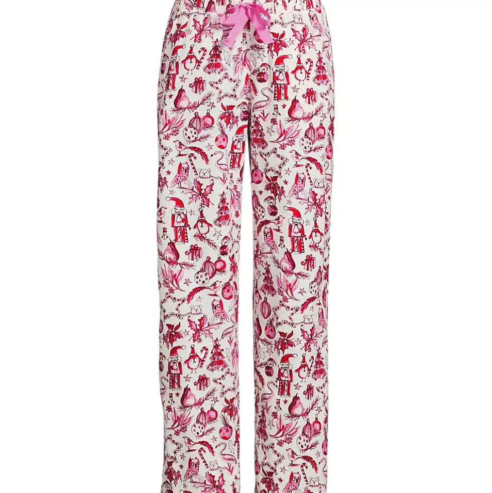 Women's Flannel Wide Leg Sleep Pants