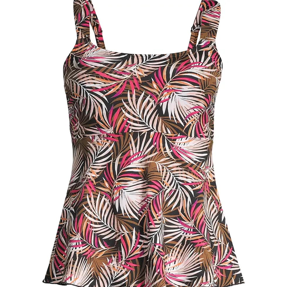 Women's Flutter Scoop Neck Tankini Top