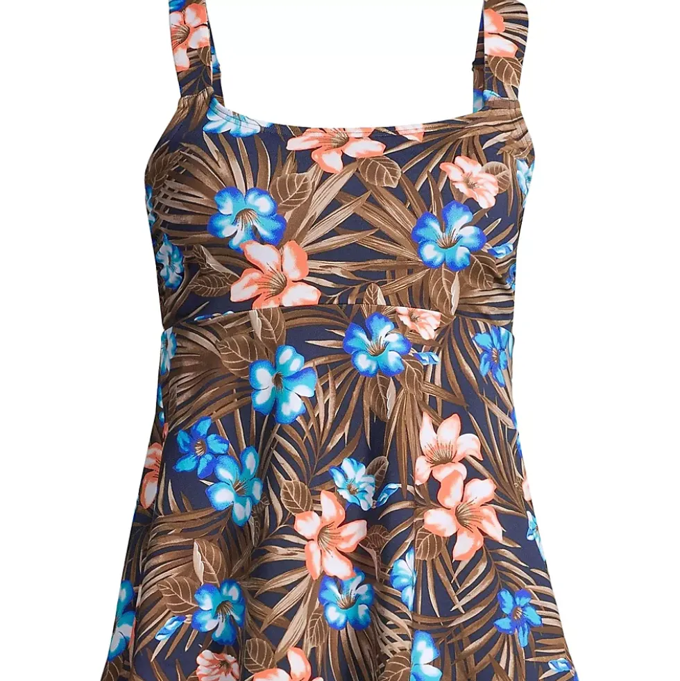 Women's Flutter Scoop Neck Tankini Top