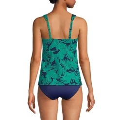 Women's Flutter Scoop Neck Tankini Top