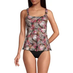 Women's Flutter Scoop Neck Tankini Top