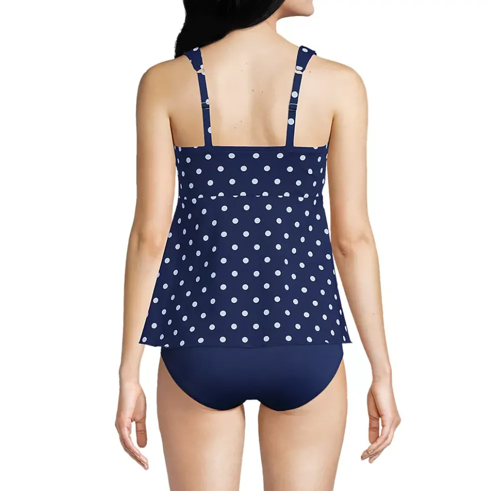 Women's Flutter Scoop Neck Tankini Top