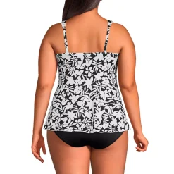 Women's Flutter Scoop Neck Tankini Top