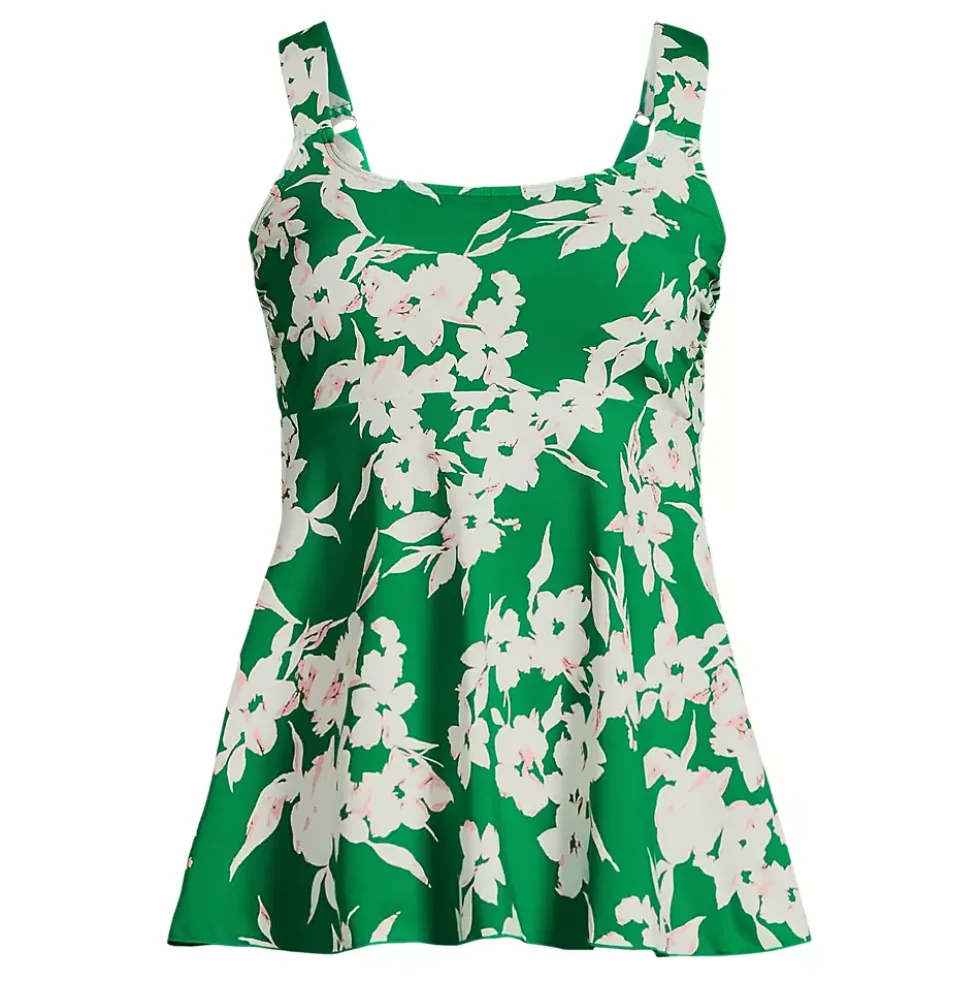 Women's Flutter Scoop Neck Tankini Top