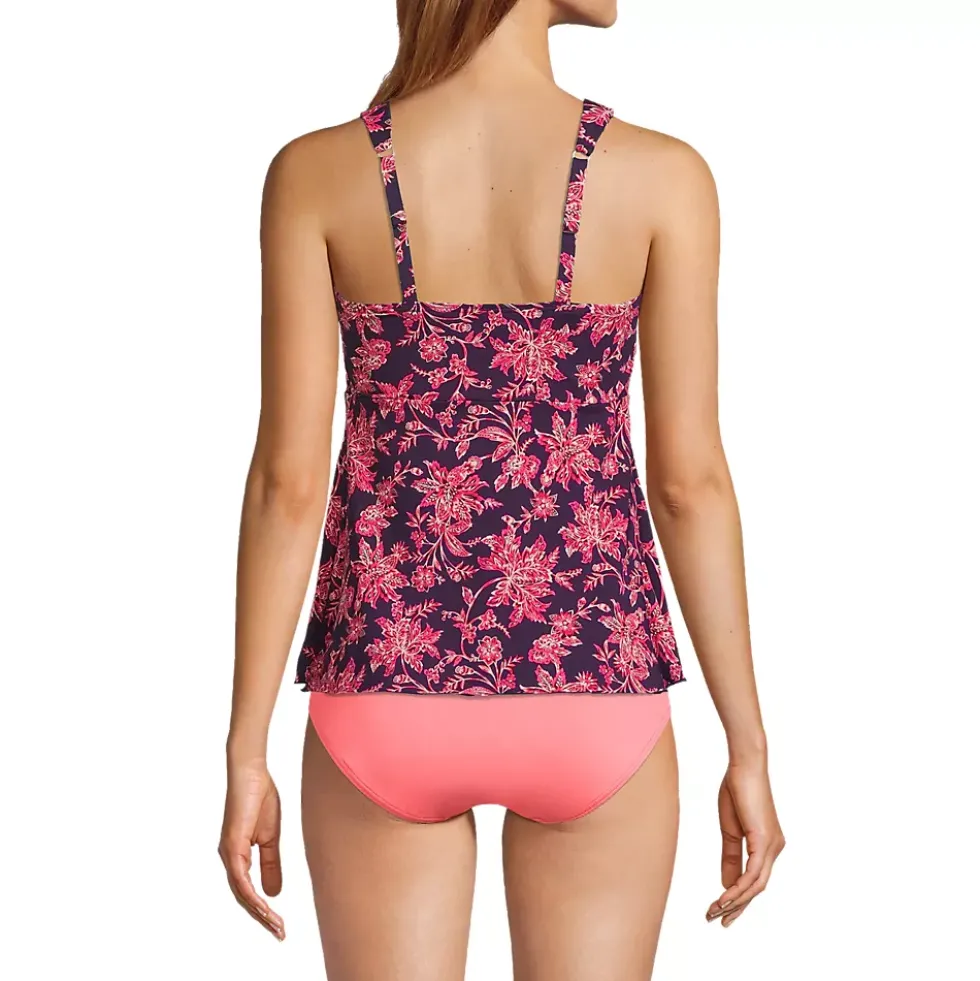 Women's Flutter Scoop Neck Tankini Top