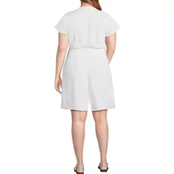 Women's Flutter Sleeve Linen Romper