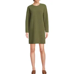 Women's Fuzzy Bow Back Mini Sweater Dress
