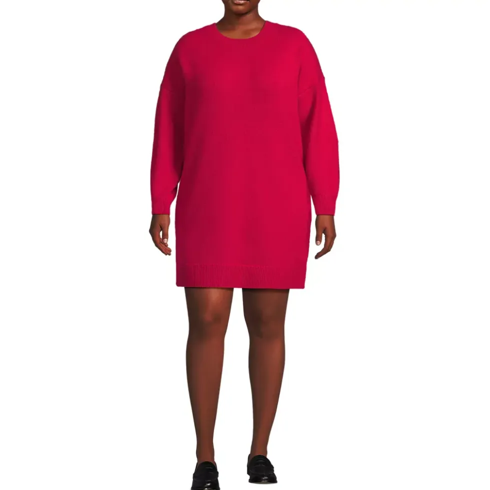 Women's Fuzzy Bow Back Mini Sweater Dress