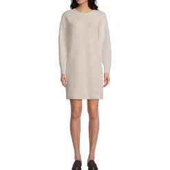 Women's Fuzzy Bow Back Mini Sweater Dress