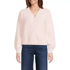 Women's Fuzzy Eyelash Cable Cardigan Sweater