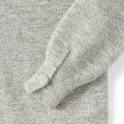 Women's Fuzzy Lantern Sleeve Mock Neck Mini Twofer Dress