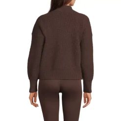 Women's Fuzzy Wedged Quarter Zip Sweater