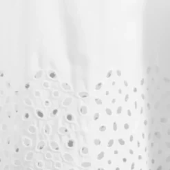 Women's Gathered Eyelet Top
