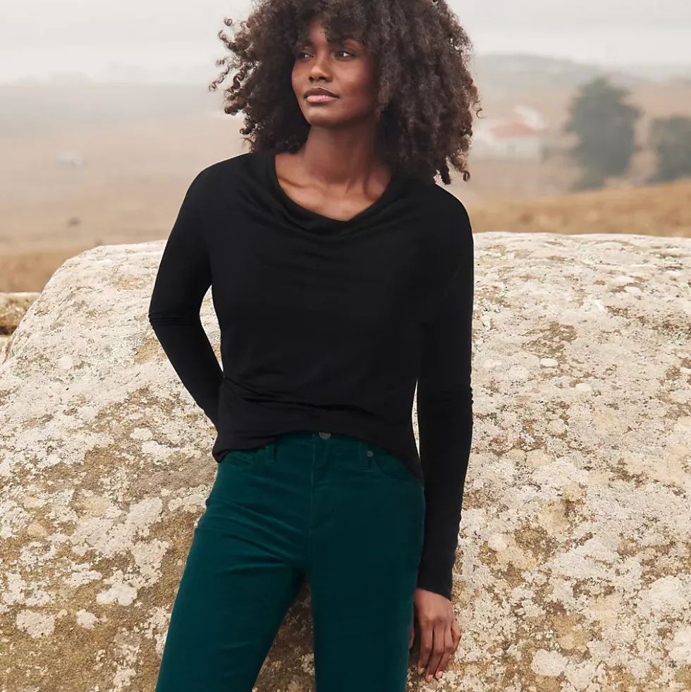 Women's Hacci Knit Top