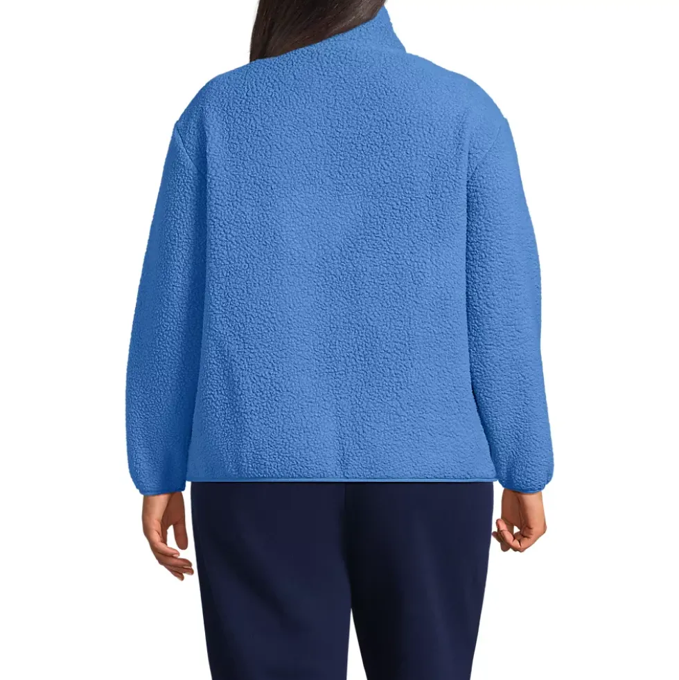 Women's Half Zip Cozy Sherpa Fleece Pullover