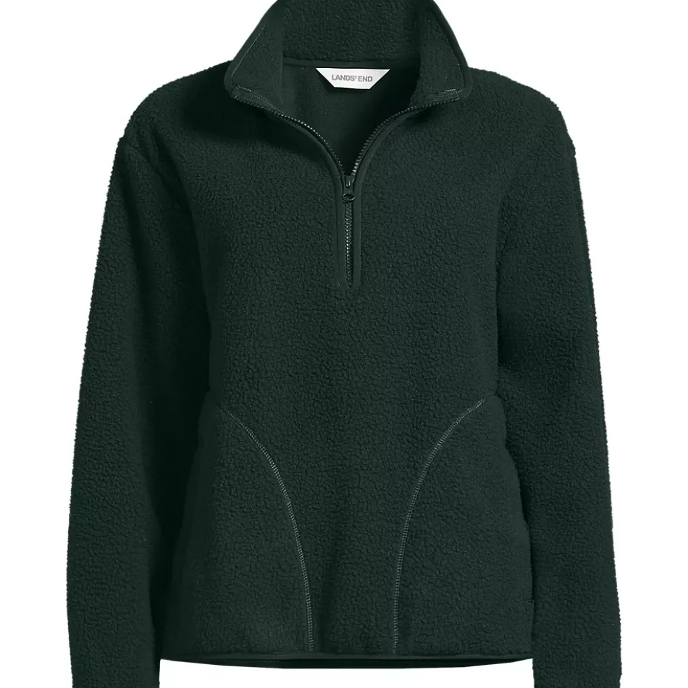 Women's Half Zip Cozy Sherpa Fleece Pullover