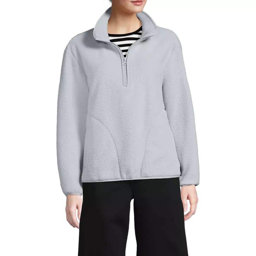 Women's Half Zip Cozy Sherpa Fleece Pullover