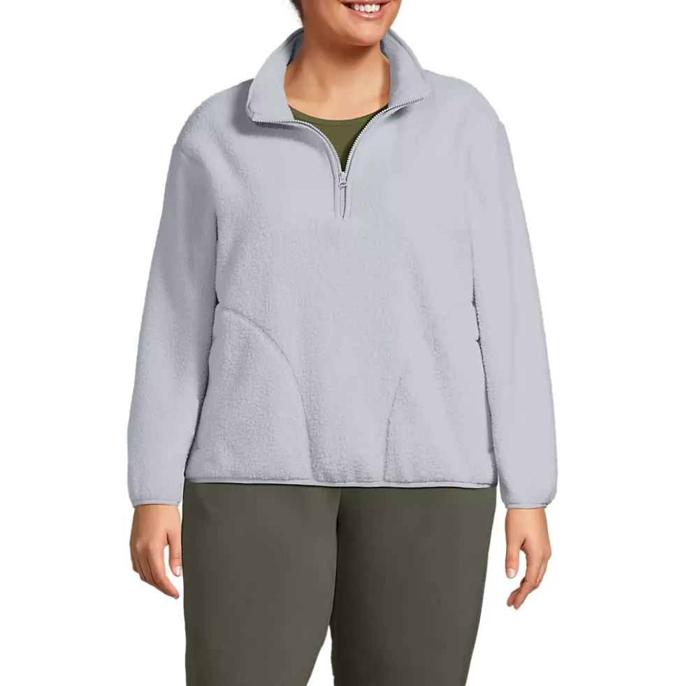 Women's Half Zip Cozy Sherpa Fleece Pullover