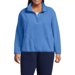 Women's Half Zip Cozy Sherpa Fleece Pullover