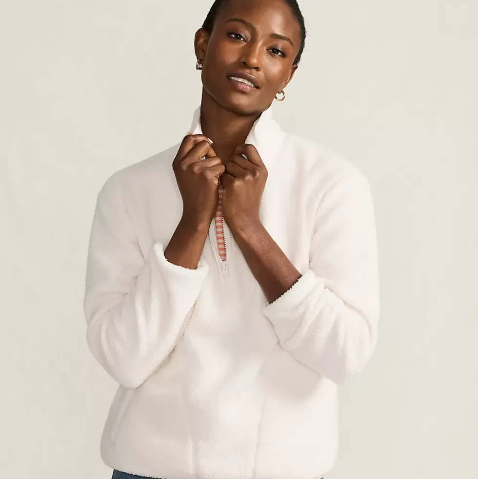 Women's Half Zip Cozy Sherpa Fleece Pullover