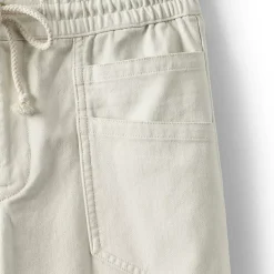 Women's Herringbone Chino High Rise Relaxed Straight Drawstring Ankle Pants