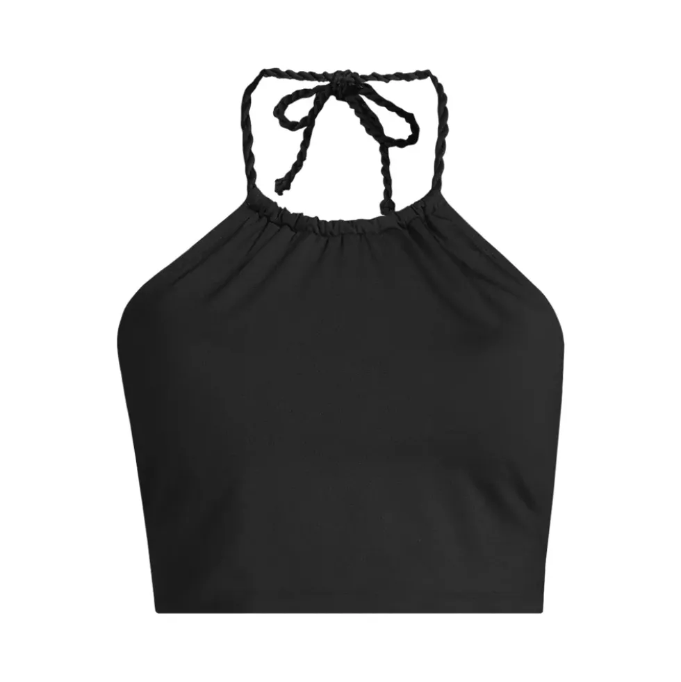Women's High Neck Halter Bikini Top