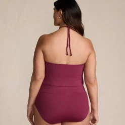 Women's High Neck Halter Bikini Top
