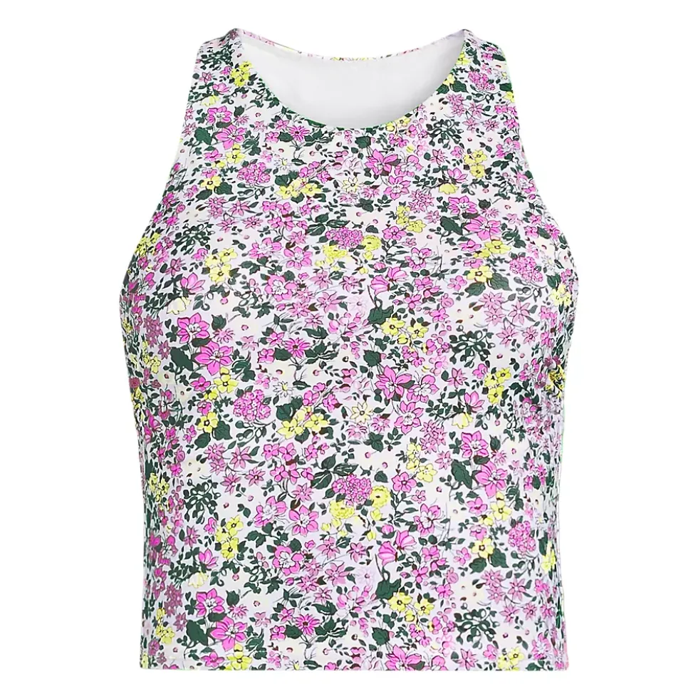 Women's High Neck Racerback Midkini Top