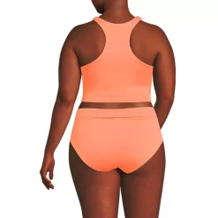 Women's High Neck Racerback Midkini Top