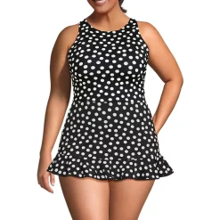 Women's High Neck Racerback Midkini Top
