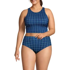 Women's High Neck Racerback Midkini Top