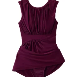 Women's High Neck Ruched Swim Dress