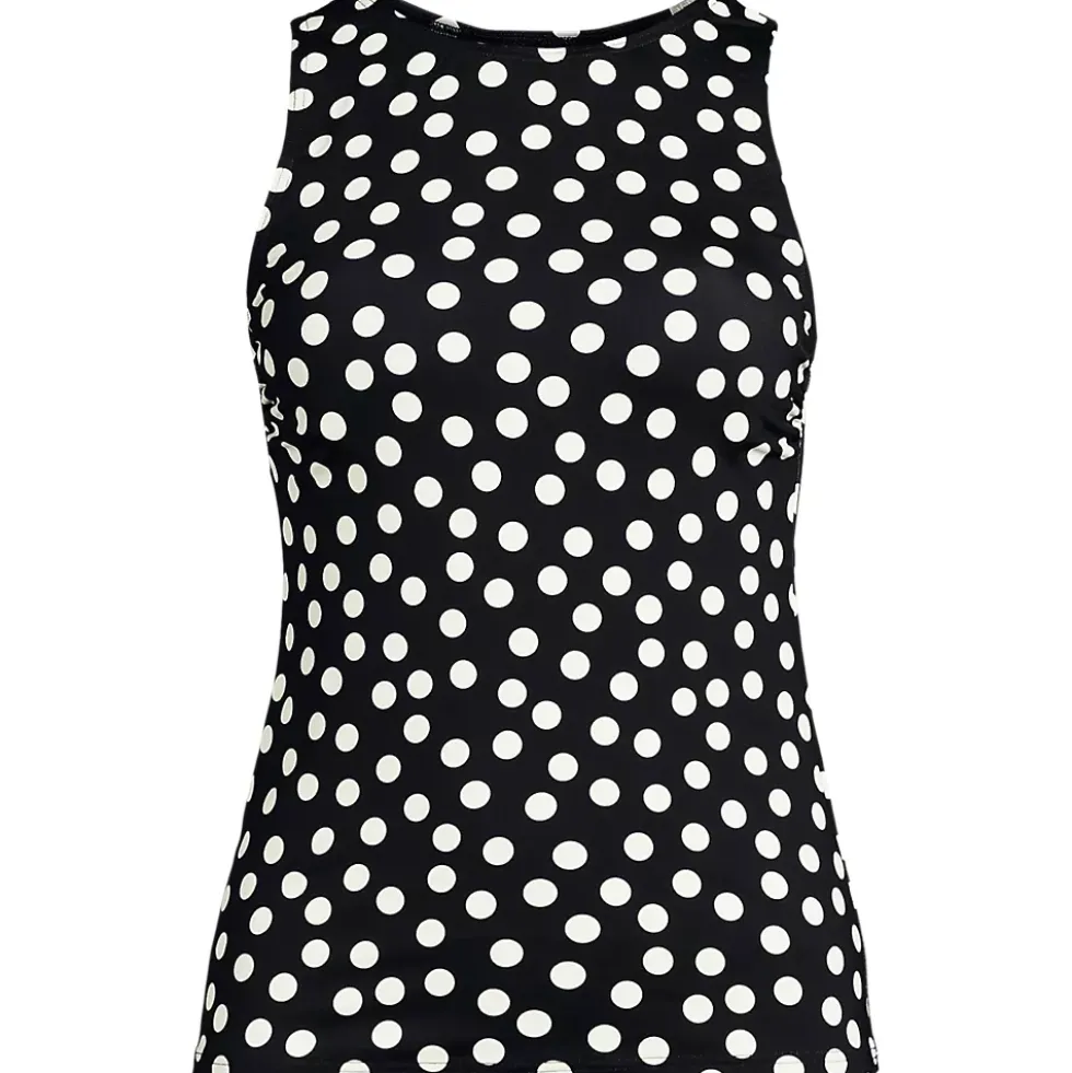 Women's High Neck UPF 50 Sun Protection Modest Tankini Swimsuit Top
