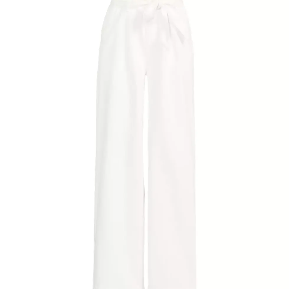 Women's High Ridge Twill Pull On Pleated Wide Leg Pants