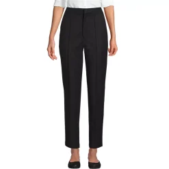 Women's High Rise Bi Stretch Pintuck Pencil Ankle Pants