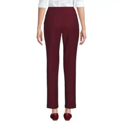 Women's High Rise Bi Stretch Pintuck Pencil Ankle Pants