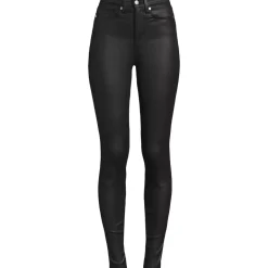 Women's High Rise Coated Denim Skinny Jeans