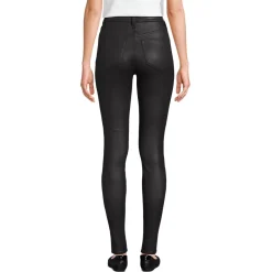 Women's High Rise Coated Denim Skinny Jeans