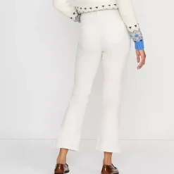 Women's High Rise Corduroy Kick Crop Pants