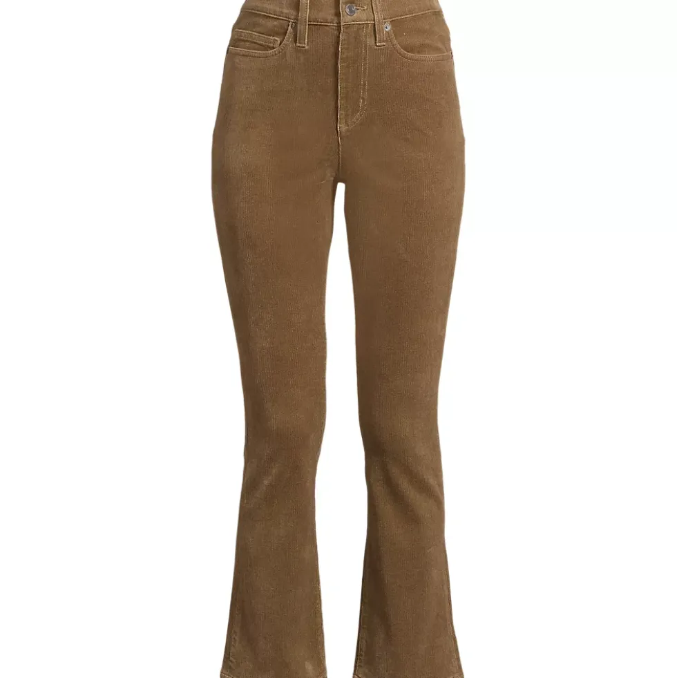 Women's High Rise Corduroy Kick Crop Pants