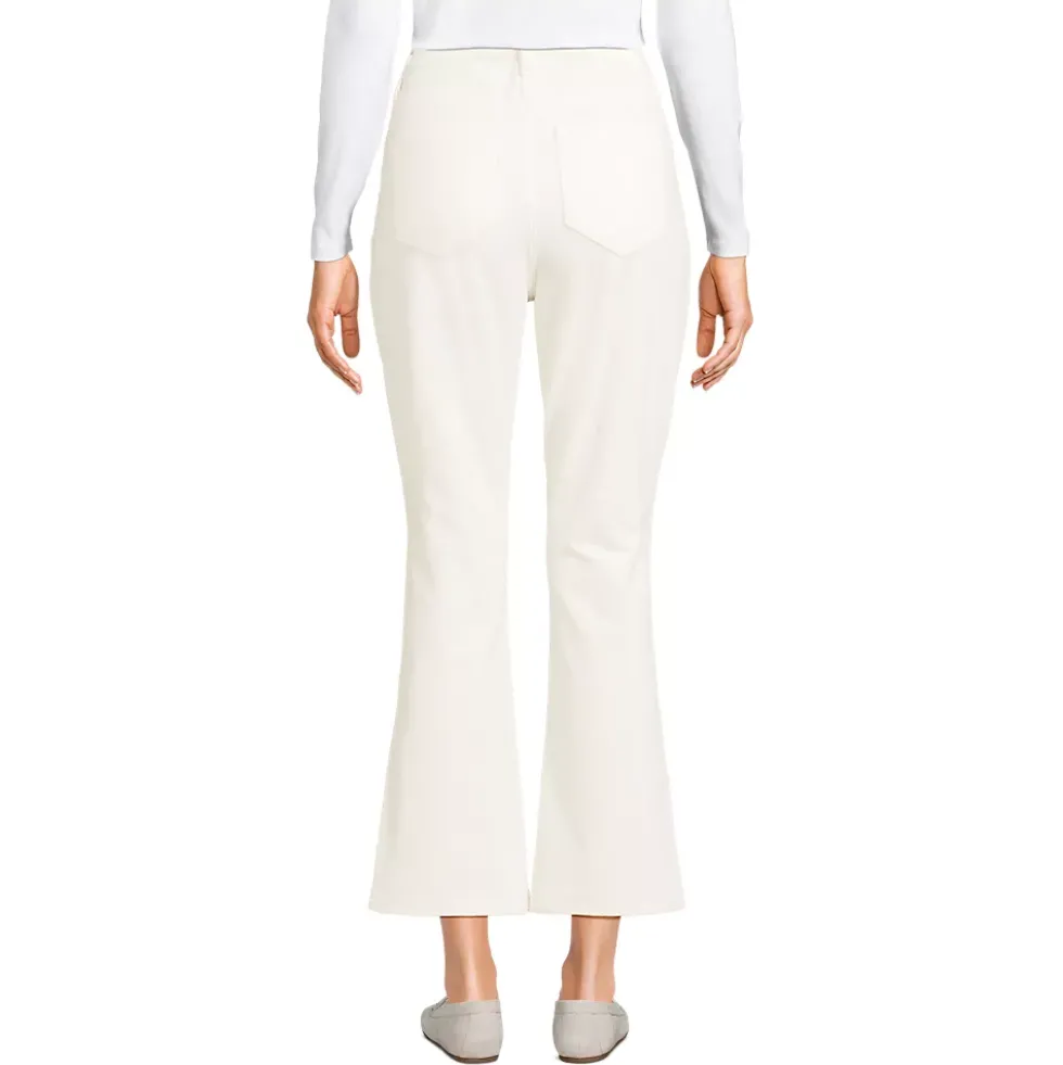 Women's High Rise Corduroy Kick Crop Pants