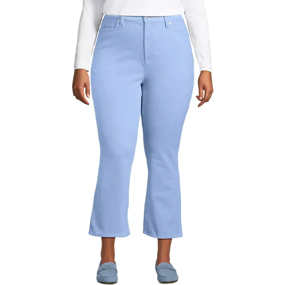 Women's High Rise Corduroy Kick Crop Pants