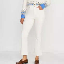 Women's High Rise Corduroy Kick Crop Pants
