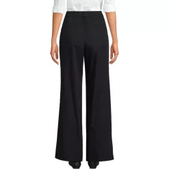 Women's High Rise Crisp Poplin Chino Wide Leg Pants