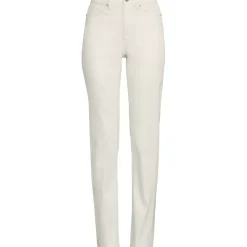 Women's High Rise Metallic Coated Denim Straight Leg Jeans